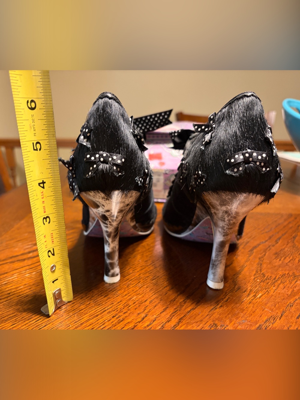 Irregular Choice Georgia Rose/black size 39/8 - Picture 4 of 8